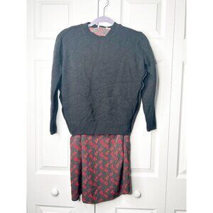 Coach Horse And Carriage Black Side Button Sweater Dress Women's Size X-Small XS